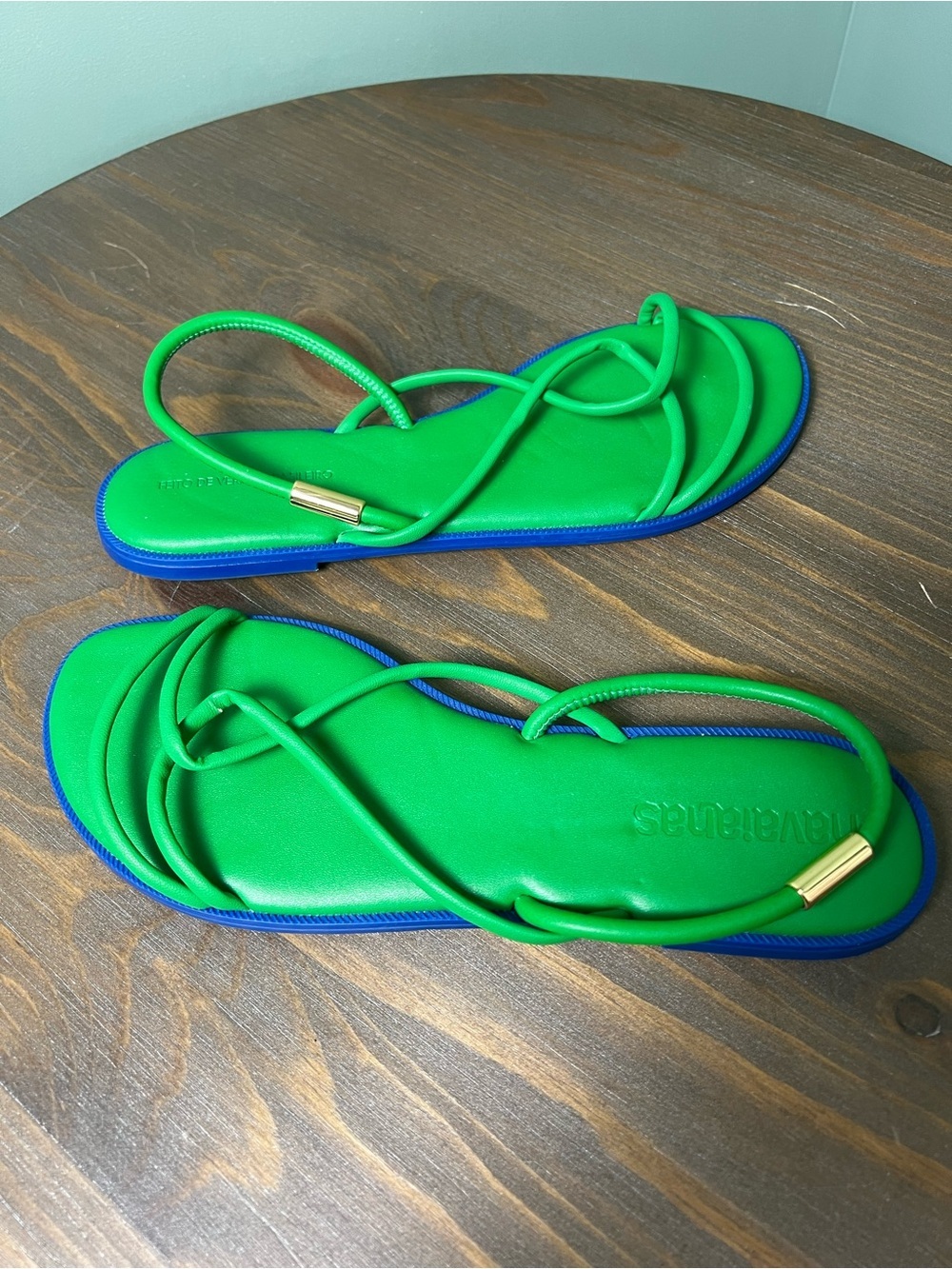 Havaianas Women’s Una Manga Green Strappy Sandals Size 11 Women’s Beach Summer